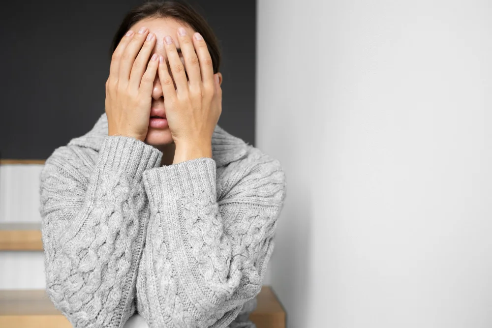 Mujer adulta con Síntomas de Ansiedad